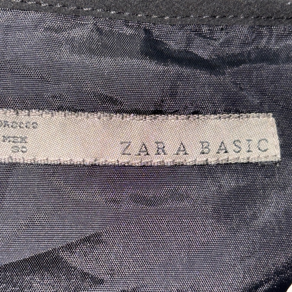 Zara Basic Black Classy Comfortable Midi Large Ch… - image 3